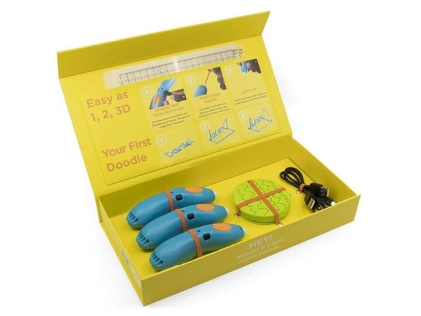 3Doodler Start EDU Muovi Sininen, Sininen, Vihreä, Harmaa, Oranssi, Punainen, Valkoinen, Keltainen, Valkoinen