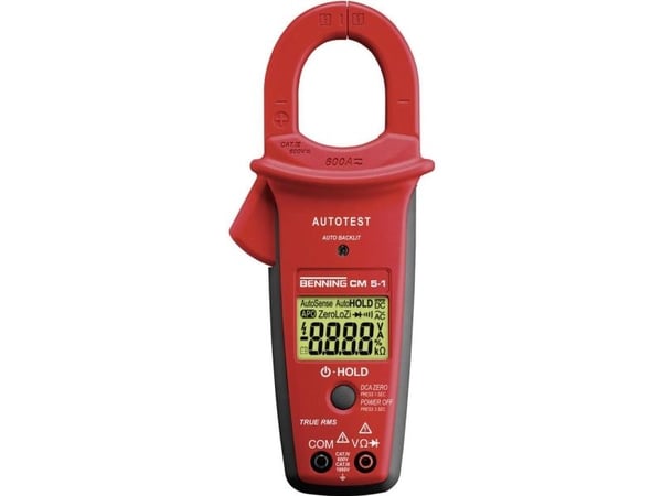 Benning 044066 strømtang, håndholdt digitalt multimeter LoZ CAT III 1000 V, CAT IV 600 V (visning): 10000