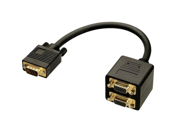 Lindy 41214, 0,18 m, VGA (D-Sub), VGA (D-Sub), Musta, Uros/naaras