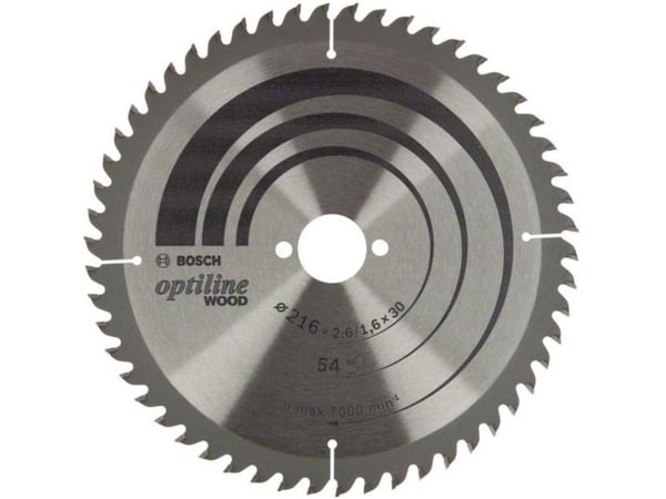 Bosch RUNDSAVKL STAT OPTILINE TRÆ 216X30MM 54T 54T