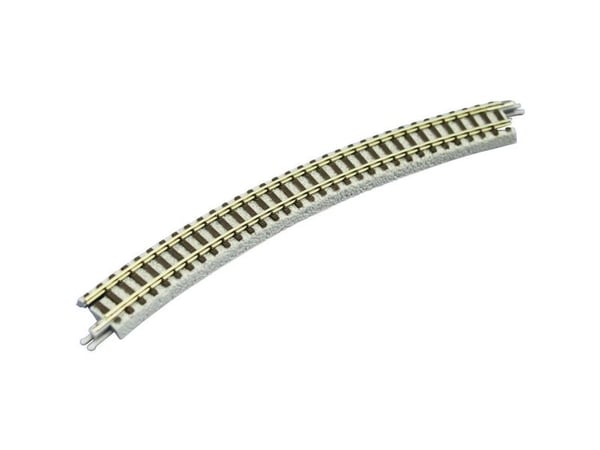 Rokuhan Z-spor 7297014 (med ballast) bøyd spor 30° 245 mm 6 stk