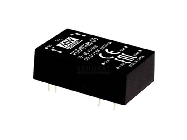 MEAN WELL RDDW10H-12, 43 - 160 V, 10 W, 12 V, -0,416 A, RoHS, 16 g