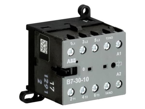 ABB B7-30-10-80, Telineasennettava, Musta, Harmaa