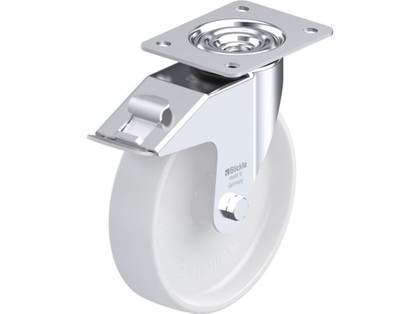 Blickle 403675 LE-PO 200G-FI Kääntyvät pyörät jarrulla Pyörän halkaisija: 200 mm Kantavuus (max.): 300 kg 1 kpl 1 kpl