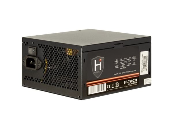 Inter-Tech HiPower SP-750CM, 750 W, 60 A, 20+4 pin ATX, PC, ATX, ATX