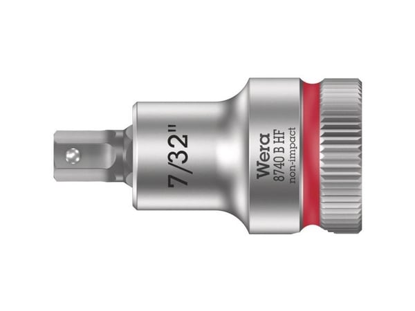 Wera 05003087001, Stikkontakt, 3/8", Imperisk, 1 hoder, 7/32", Kromvanadiumstål