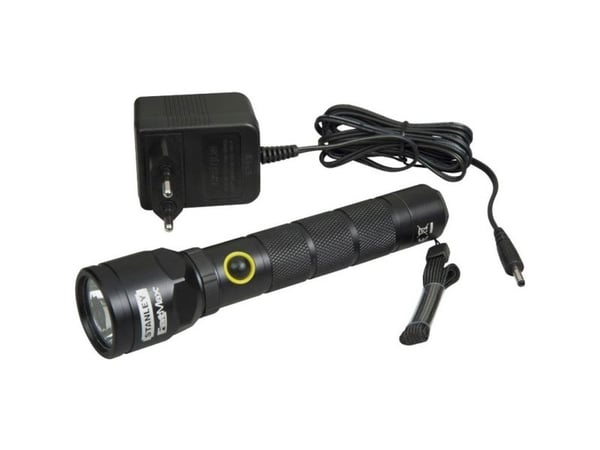 Stanley 1-95-154, Lommelykt, Sort, Aluminium, Knapper, Rotasjon, LED, 130 lm