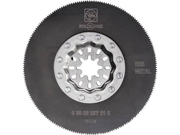 FEIN 63502097230, Sagblad, Glassfiber armert plastik, Putty, Tre, Høy-Hastighets Stål (HHS), FEIN, 8,5 cm, 5 stykker