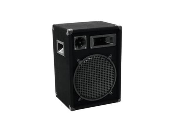 Omnitronic DX-1222, 3-veis, 1.0 kanaler, Koblet med ledninger (ikke trådløs), 300 W, 30 - 18000 Hz, Sort