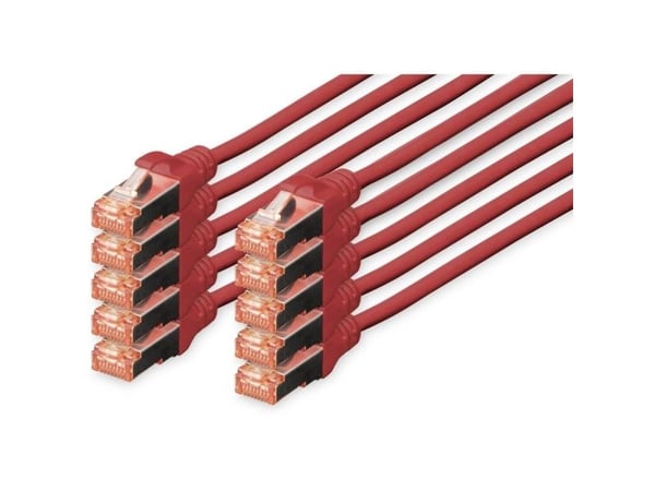 DIGITUS Professional - Koblingskabel - RJ-45 (hann) til RJ-45 (hann) - 5 m - SFTP, PiMF - CAT 6e - IEEE 802.3 - halogenfri, formstøpt, uten hindrin...