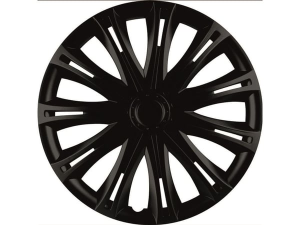 HP hjulkapsler R15 svart 4 stk