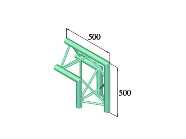 Alutruss TRILOCK 6082AC-24 3-punkts truss-hjørne 90°