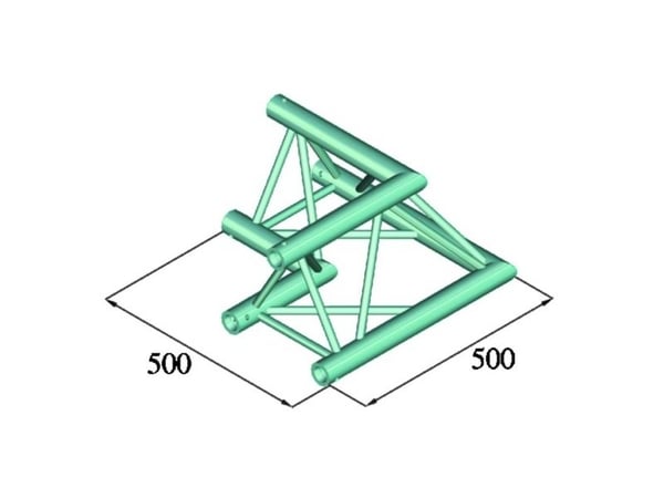 Alutruss TRILOCK 6082AC-21 hjørne 90° 3-punkts traverse