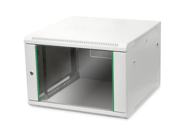 DIGITUS Professional Dynamic Basic Series DN-19 07U-6/6-EC - Skap - veggmonterbar - grå, RAL 7035 - 7U - 19"