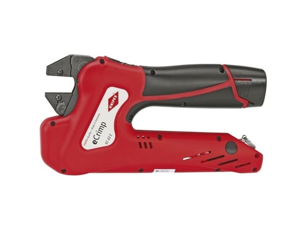 KNIPEX eCrimp-järjestelmäpihdit vaihdettaville puristuslaitteille, 12 V:n jännite