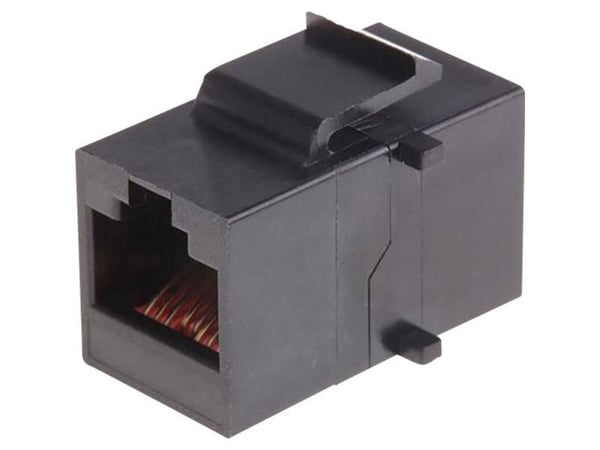 MH-liittimet MH3101-CAT6 RJ45-liitin 2101-0115-05 Liitin, uppoasennus Musta 1 kpl