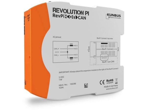 Kunbus PR100286 RevPi Con CAN-väylän moduuli 1 kpl