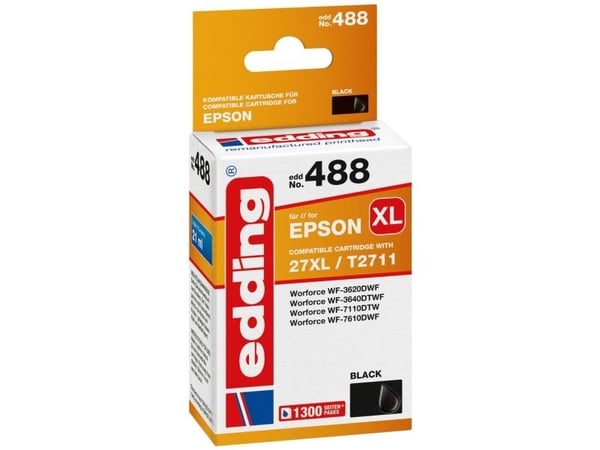 Edding EDD-488, 21 ml, 1300 sider, 1 stykker, Enkeltpakke