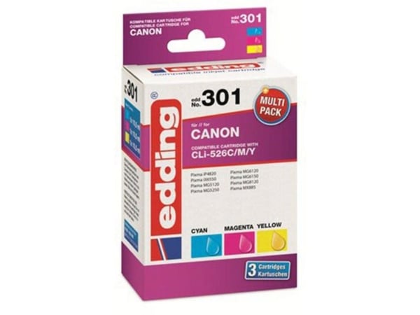 Edding EDD-301, 10,5 ml, 3 styck, Flerpack