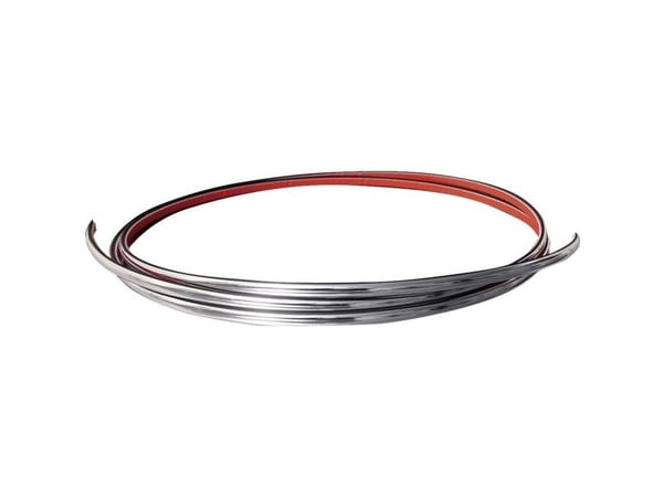 Eufab 30182 bil dekorasjonslist krom (L x B) 2,45 m x 21 mm