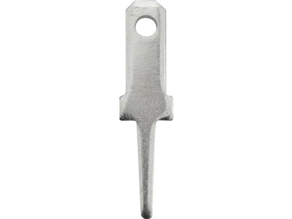 Vogt Verbindungstechnik 3775b08.68 Innstikktunge, stiftbredde: 2,8 mm, stifttykkelse: 0,8 mm, 180° uisolert metall, 100 stk