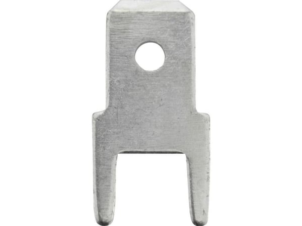 Vogt Verbindungstechnik 382508.28 innstikksstift, stiftbredde 4,8 mm, stifttykkelse 0,8 mm, 180°, uisolert metall 100 stk