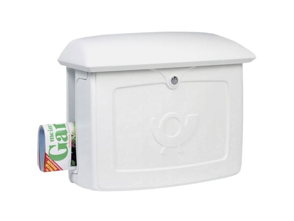 Postbox Burg Wächter MALMÖ 889 W Plast Vit Nyckellås