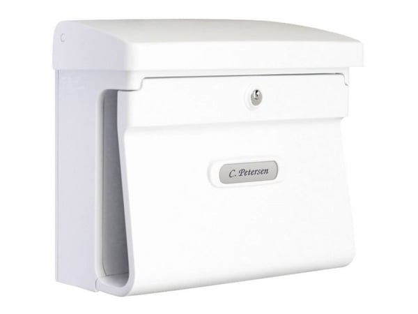 Postbox Burg Wächter BREMEN 885 W Plast Vit Nyckellås