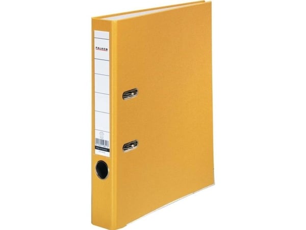 Falken mappe PP-Color A4 ryggbredde: 50 mm gul 2 bøyle 9984139