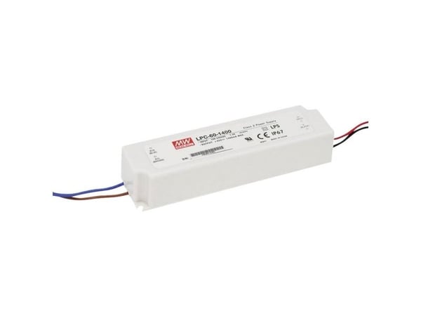 MEAN WELL LPC-60-1400, Lighting, Innendørs, 110 - 230 V, 60 W, 42 V, AC-to-DC