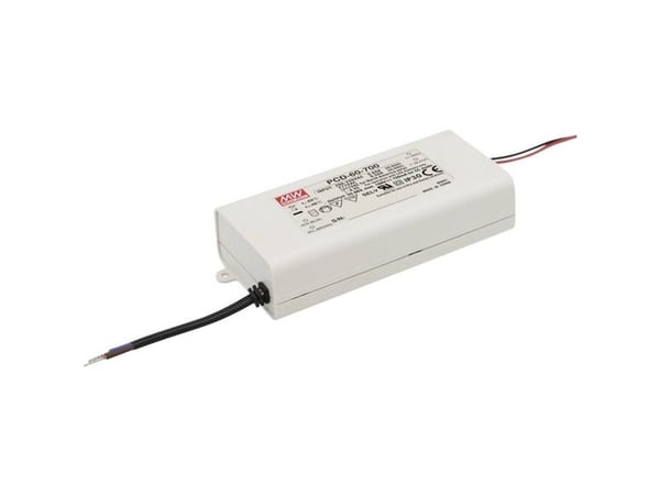 MEAN WELL PCD-60-500B, 60 W, IP20, 180 - 295 V, 0,5 A, 108 V, 60 mm
