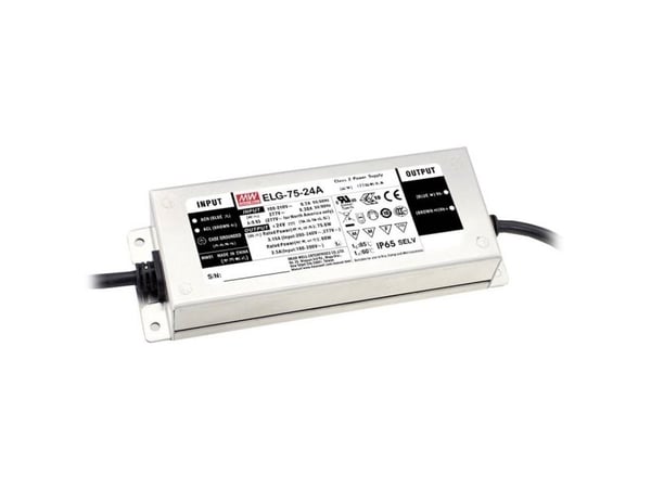 MEAN WELL ELG-75-12AB-3Y, 75 W, IP20, 100 - 305 V, 5 A, 12 V, 63 mm