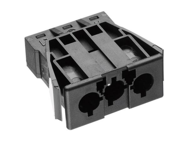 Adels-Contact 168763 Strømstik AC Stik, indbygning lodret Samlet poltal: 2 + PE 16 A Sort 1 stk