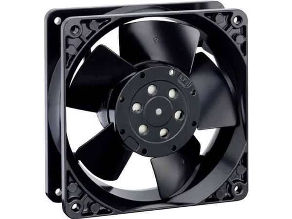 ebm-papst 4656 N, Vifte, 11,9 cm, 2650 RPM, Sort