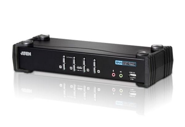 ATEN CubiQ CS1764A - KVM / lydsvitsj - 4 x KVM/lyd - 1 lokalbruker - stasjonær
