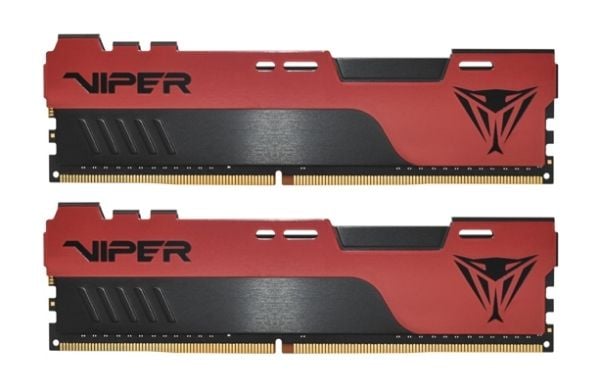 Viper Elite II - DDR4 - sett - 64 GB: 2 x 32 GB - DIMM 288-pin - 3600 MT/s / PC4-28800 - CL20 - 1.35 V - ikke-bufret - ikke-ECC - svart, rød
