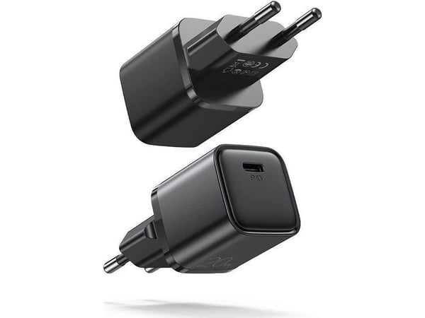 Joyroom hurtiglader til stikkontakt USB Type C 20W Power Delivery Quick Charge 3.0 AFC sort (L-P202)