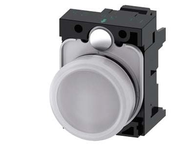 Siemens 3SU1102-6AA60-3AA0, 30 mm, 60 mm, 80 mm, 1 kpl, Valkoinen, Tšekin tasavalta