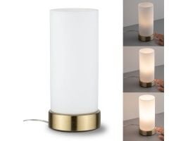 Paulmann 770.55, Soverom, Barnerom, Spise rom, Innendørs, Hvit, Glass, Metall, Cylinder, Monokromatisk