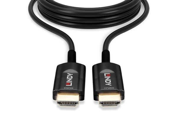 Lindy - Ultra High Speed - HDMI-kabel - HDMI hann til HDMI hann - 15 m - Hybrid kobber/karbonfiber - Svart - Rund, støtter 8K 60 Hz (7680 x 4320), ...