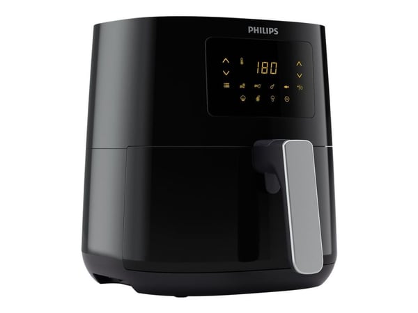 Philips Essential HD9252 - Varmluftsteker - 4.1 liter - 1.4 kW - svart / sølv