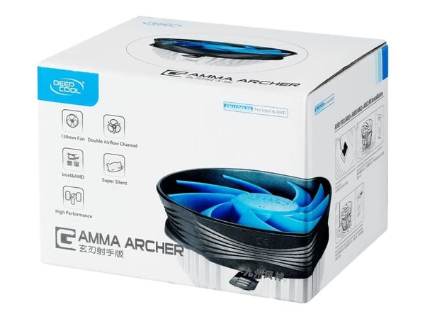 Deepcool GAMMA ARCHER - Prosessorkjøler - (for: LGA1150, LGA1151, LGA1155, LGA1156, LGA775, AM2, AM2+, AM3, AM3+, AM4, FM2, FM2+, FM1, Socket 940, ...