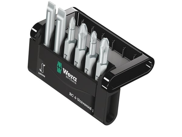Wera Bit-Check, 6 kpl, Phillips, Star ruuvimeisseli, avaus, PH 1,PH 2, PZ 1,PZ 2