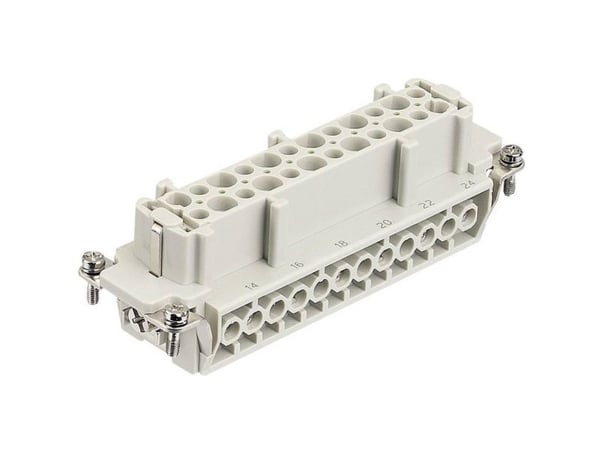 Harting 09 34 010 2701, 10HvE-F-s, Grå, Polykarbonat, 18/14, Sølv, 830 V