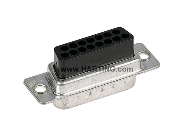 Harting 09 67 009 4701 D-SUB-nastalista 180 ° Poltal: 9 Crimp 100 kpl