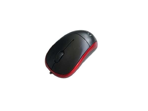 L-Link LL-2080-R, Molempikätinen, Optinen, USB A-tyyppi, Musta, Punainen