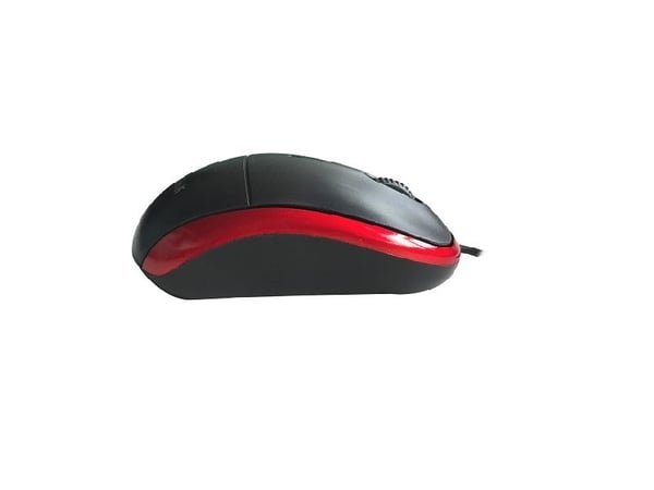 L-Link LL-2080-R, Molempikätinen, Optinen, USB A-tyyppi, Musta, Punainen