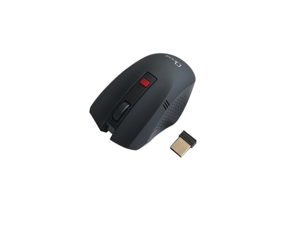 L-Link LL-2095-N, Høyre hendt, Optisk, RF kabel-fri, 1600 DPI, Sort