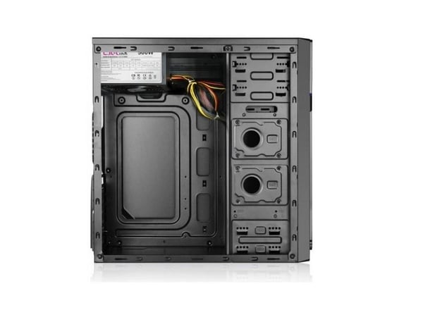 L-Link MICRO ATX 500W L-Link KLUSTER BLACK TOWER, Tårn, PC, Plastikk, Stål, Svart, Micro ATX, 16 cm