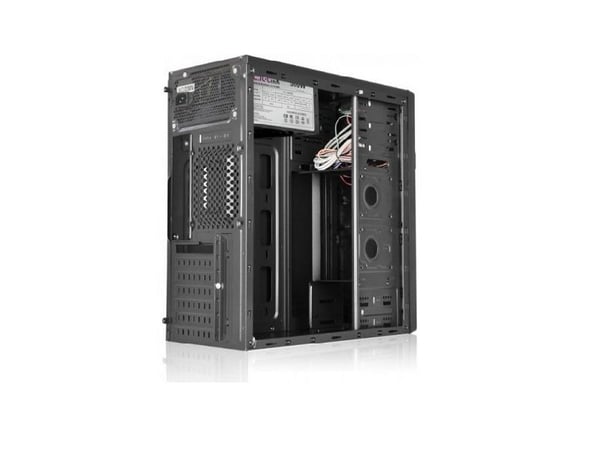 L-Link MICRO ATX 500W L-Link KLUSTER BLACK TOWER, Tårn, PC, Plastikk, Stål, Svart, Micro ATX, 16 cm